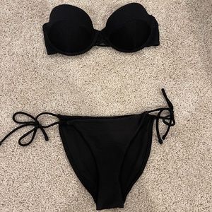 Bikini TOP, Black, Size US 6, Topshop